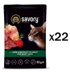 Влажный корм Savory Adult для кошек с ягнёнком и свеклой 85 г