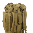 Тактичний Рюкзак на 80л Койот Для ЗСУ Військовий Рюкзак з Каркасом 80 літрів - зображення 5