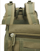 Рюкзак тактичний Eagle M15 50л Olive Green - зображення 8