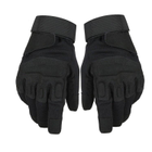 Тактичні рукавички із закритими пальцями із захистом кісточок XL Чорні - зображення 2