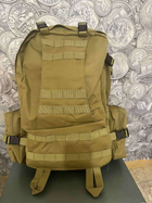 Рюкзак Тактический Армейский Зеленый Олива с подсумками и креплением 80л-85л - изображение 2