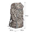 Рюкзак тактический AOKALI A21 65L Outdoor Camouflage ACU - изображение 10