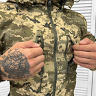 Чоловіча водонепроникна Куртка з Капюшоном Squad Softshell на флісі піксель розмір XL - зображення 4