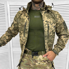 Мужская водонепроницаемая Куртка с Капюшоном Squad Softshell на флисе пиксель размер M - изображение 5