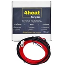 Теплый пол 4HEAT 3,4-4,2 м2 | Кабель в стяжку Miniсable/18-600 Вт