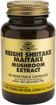 Suplement diety Solgar Reishi-Shiitake-Maitake 50 kapsułek (33984023277)