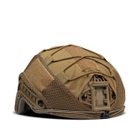 Маскировочный кавер (чехол) на шлем каску Cordura 500D Койот - изображение 3
