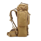 Рюкзак тактичний AOKALI Outdoor A21 65L (Sand) туристичний однотонний з безліччю кишень - зображення 3