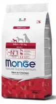 Сухий корм Monge Dog Mini Adult для дорослих собак маленьких порід зі смаком курки та рису