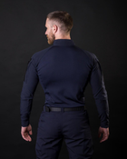 Мужская тактическая рубашка Убакс синий под шевроны армейская L - изображение 3