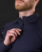 Мужская тактическая рубашка Убакс синий под шевроны армейская M - изображение 7