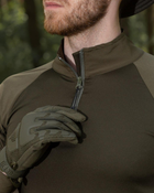 Мужская тактическая рубашка Убакс хаки под шевроны армейская L - изображение 8