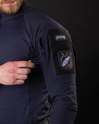 Мужская тактическая рубашка Убакс синий под шевроны армейская XS - изображение 7