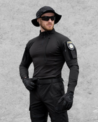 Мужская тактическая рубашка Убакс черный под шевроны армейская M - изображение 8