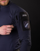 Чоловіча тактична сорочка Убакс синій під шеврони армійська XL - зображення 4