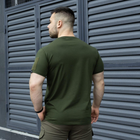 Чоловіча тактична футболка хакі під шеврони армійська XXL - зображення 3