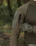 Мужская тактическая рубашка Убакс хаки под шевроны армейская XS - изображение 3