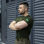 Мужская тактическая футболка хаки под шевроны армейская 3XL - изображение 5