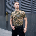 Чоловіча піксельна футболка армійська бавовняна хакі XL - зображення 3