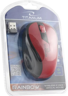 Mysz bezprzewodowa Esperanza Titanum TM114R Czarny/Czerwony (5901299904756) - obraz 4