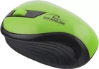 Mysz bezprzewodowa Esperanza Titanum TM114G Czarny/Zielony (5901299904794) - obraz 1