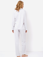 Piżama (koszula + spodnie) Aruelle Charlie pajama long S Biała (5904541432359) - obraz 2