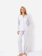 Піжама (сорочка + штани) Aruelle Charlie pajama long L Біла (5904541432373) - зображення 1