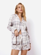Piżama (bluza + spodenki) Aruelle Avery pajama short M Szara (5905616142173) - obraz 3