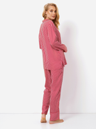 Piżama (koszula + spodnie) Aruelle Candice pajama long S Czerwono-bordowa (5905616142678) - obraz 2
