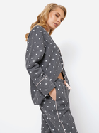 Piżama (koszula + spodnie) Aruelle Joy pajama long L Szara (5905616143255) - obraz 2