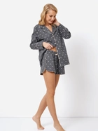 Піжама (сорочка + шорти) Aruelle Joy pajama short XL Сіра (5905616143323) - зображення 4