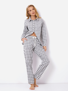 Piżama (koszula + spodnie) Aruelle Stacy pajama long L Szara (5905616144085) - obraz 1