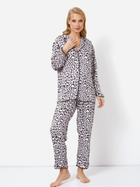 Piżama (koszula + spodnie) Aruelle Valencia pajama long XL Szara (5905616144344) - obraz 1