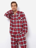 Піжама (сорочка + штани) чоловіча великих розмірів бавовняна Aruelle Michael pajama long 2XL Червона (5905616145303) - зображення 3