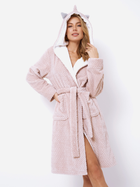 Халат жіночий Aruelle Luise bathrobe S Рожевий (5905616140940) - зображення 3