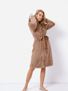 Халат жіночий теплий Aruelle Sienna bathrobe S Коричневий (5905616141329) - зображення 1