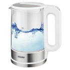 Чайник Скляний Mesko MS 1301 з регулюванням температури 1.7л 2200W white