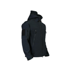 Тактична чоловіча куртка Softshell чорна S - зображення 3