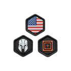 Набір патчей 5.11 Tactical Hexgrid Patch Multi (81723-999)