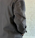 Куртка военная флисовая SoftShell осень/зима Черная XXL - изображение 6