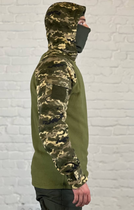 Убакс армійський на флісі з капюшоном Піксель/Олива XXL - зображення 4
