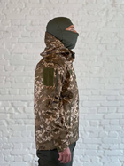 Куртка армійська на флісі SoftShell осінь/зима Піксель XXXL - зображення 3