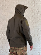 Куртка тактическая флисовая SoftShell осень/зима Олива M - изображение 6