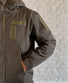 Куртка тактическая флисовая SoftShell осень/зима Олива M - изображение 7