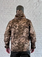 Куртка армійська на флісі SoftShell осінь/зима Піксель L - зображення 7