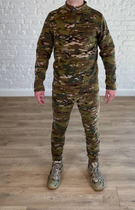 Военно-тактический костюм пуловер + штаны для ВСУ, НГУ на осенней флисе Мультикам M - изображение 1