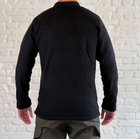 Військо-тактичний пуловер на флісі для ВСУ Чорний S - зображення 4
