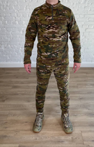Военно-тактический костюм пуловер + штаны для ВСУ, НГУ на осенней флисе Мультикам XL - изображение 2