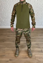 Військово-Тактична форма на флісі ріп-стоп убакс зі штанами Олива XXL - зображення 1