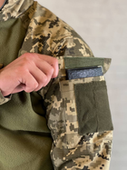 Убакс военно-тактический на флисе с рукавами рип-стоп и флисовой подкладкой для ВСУ Пиксель/Олива L - изображение 7